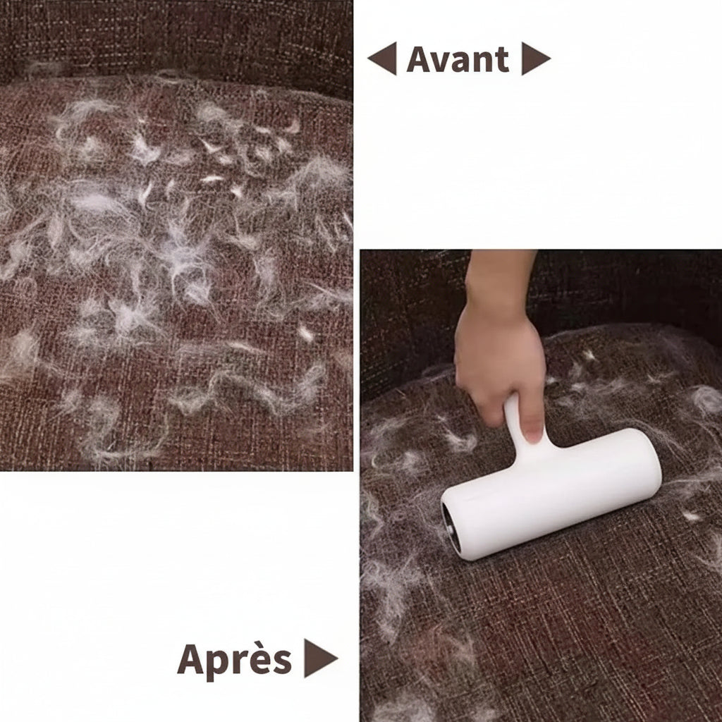 VelvetyPaws™ FurRoll Pro – Rouleau Anti-Poils