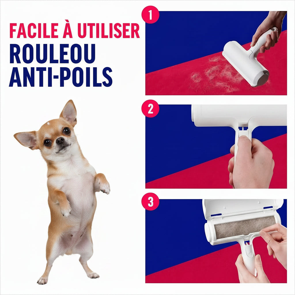 VelvetyPaws™ FurRoll Pro – Rouleau Anti-Poils