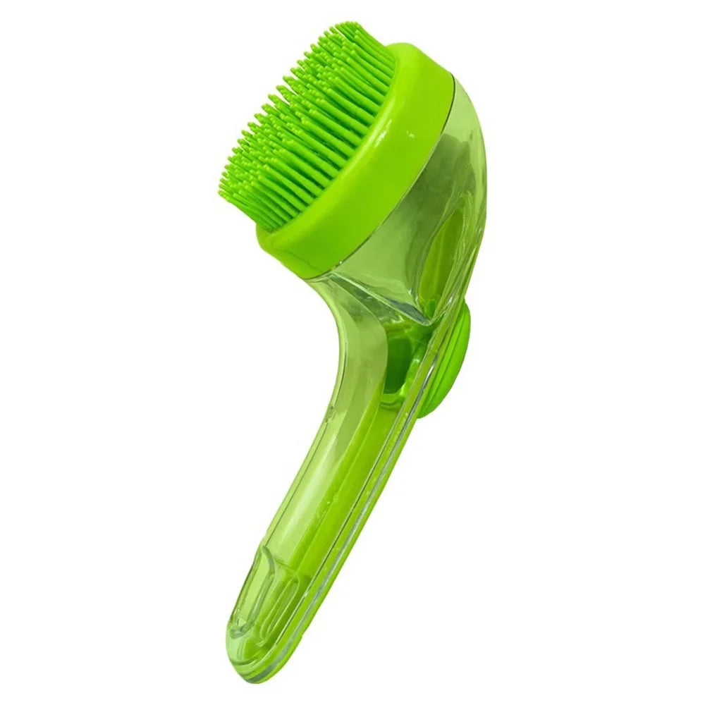VelvetyPaws™ AquaShower Pro – Pommeau de Douche Brosse & Distributeur de Shampoing